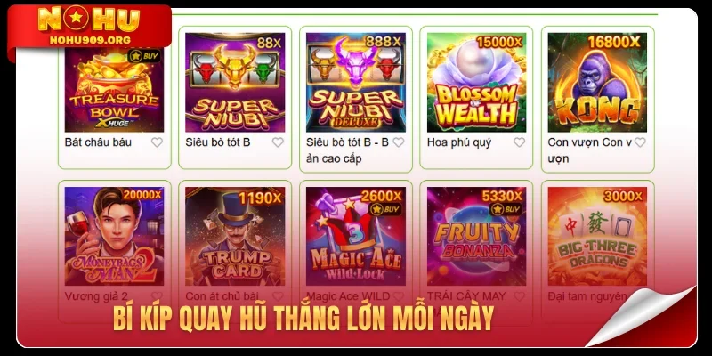 Bí kíp quay hũ thắng lớn mỗi ngày