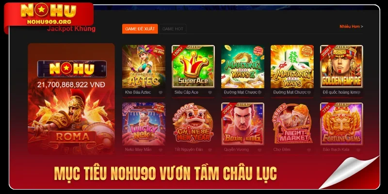 Mục tiêu Nohu90 vươn tầm châu lục