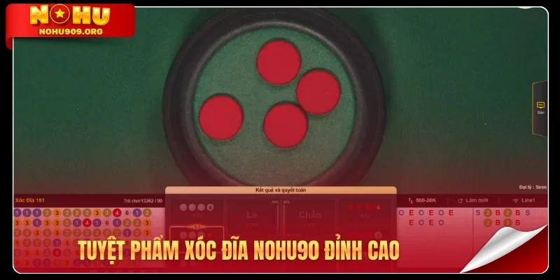 Tuyệt phẩm xóc đĩa Nohu90 đỉnh cao